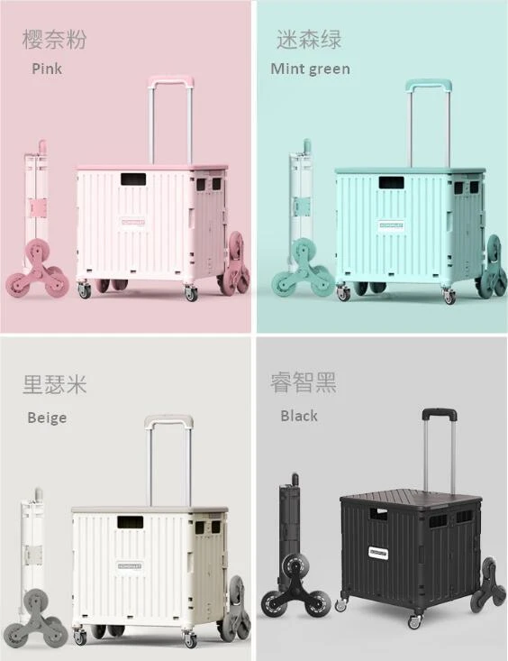 collapsible shopping cart with wheels colors