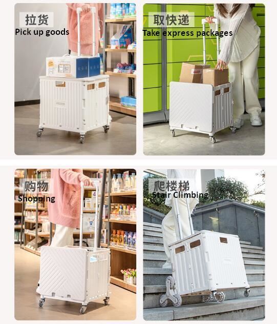 collapsible shopping cart with wheels application